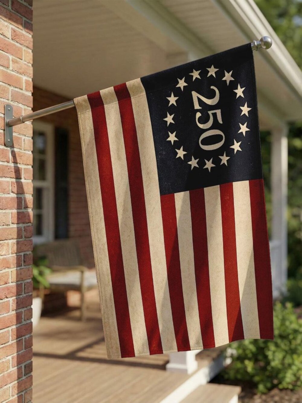 USA 250th Birthday Vintage House Flag Outdoor